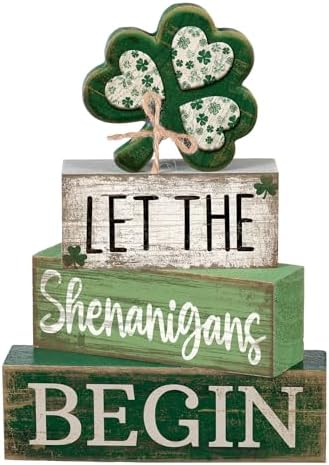 Lineshading 4 Pcs Wooden Tiered Tray Decor I Love You Block Signs Rustic