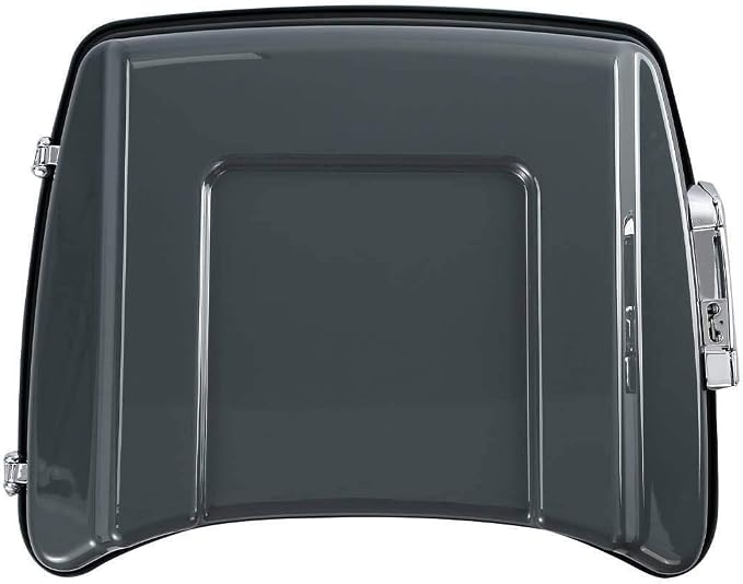 TCMT ABS Razor Gunship Gray Motorcycle Trunk Fit For Harley 2014-2025 Street Glide Special Road Glide Street Glide Road King Road Glide Special Pack