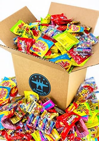 Bomber 8 lb Halloween Candy Bulk Box - Fun Size Candies Individually Wrapped Treats & Snacks, Bulk Candy Mix for Trick-or-Treat, Gifts for Adults & Kids (Assorted) (8.0lb Fruit)
