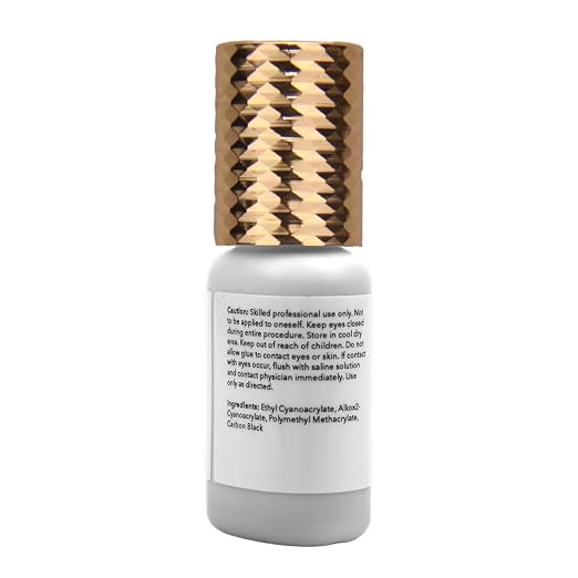 GladGirl False Eyelash Extension Glue - Volume Plus 5ml - Fast Dry Time of 1-2 Seconds - Maximum Eyelash Extension Bond - Ultra Black