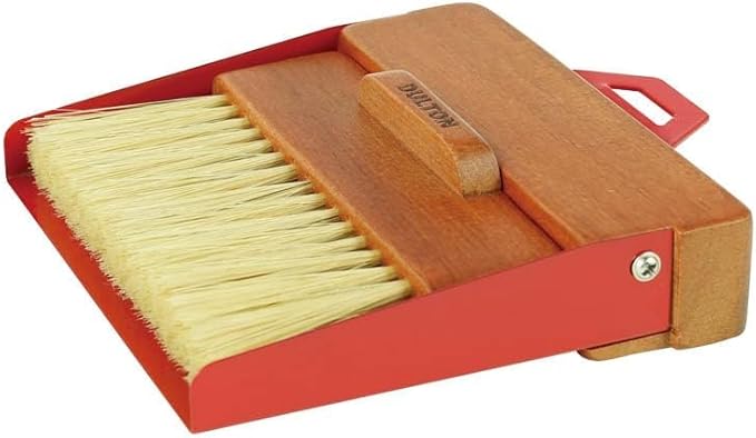 Dulton Dustpan and Brush Dustpan and Brush RED H21-0365RD Red Broom & Dustpan Set