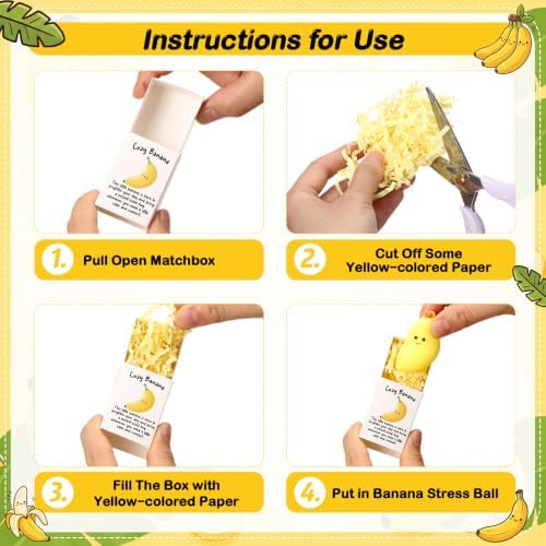 24 Sets Banana Positive Gifts Pocket Hug Party Favors
