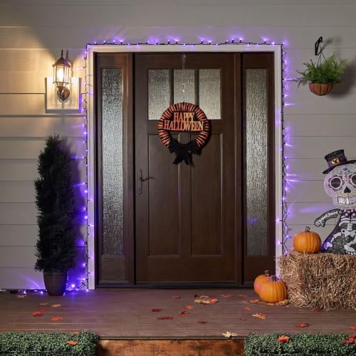 TW SHINE Halloween Lights, 200 LED 66FT Outdoor Halloween Light Plug in with 8 Modes, Waterproof Christmas Lights Outdoor, Indoor Decorations for Party Yard Haunted House Decor, Purple