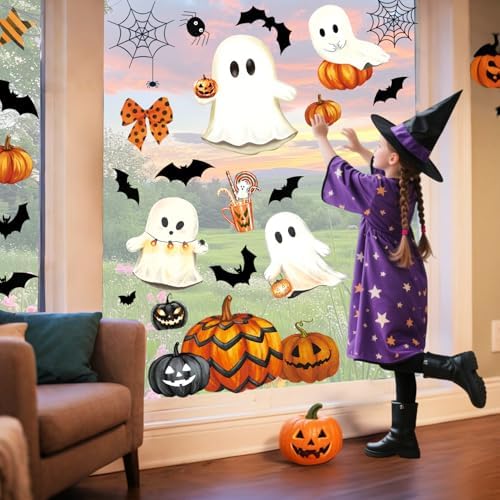Halloween Window Clings Stickers Decor Fall Halloween Decorations Indoor