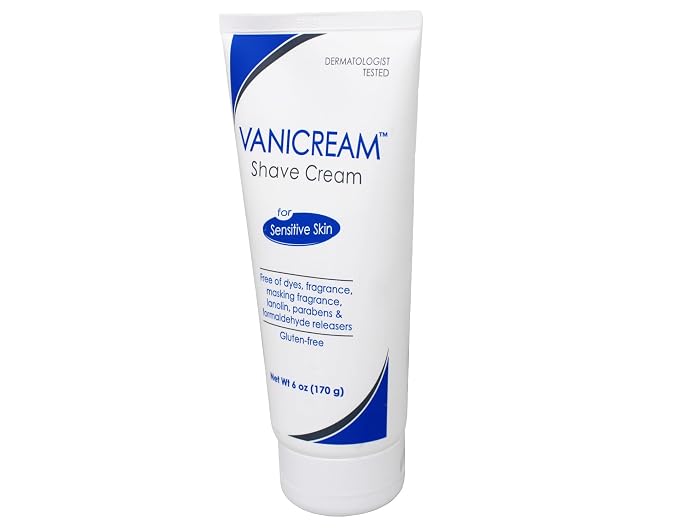 Vanicream Shave Cream for Sensitive Skin, 6oz, 12-Pack