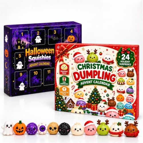 Christmas Halloween Squishies Advent Calendar 2026 Countdown for Adults