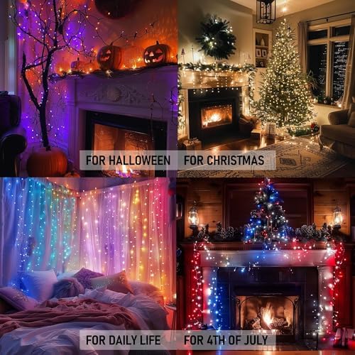 Dazzle Bright 328FT 1000 LED Smart RGB Christmas Halloween String Lights