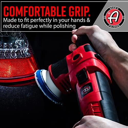 Adam's Polishes SK Pro 12mm Car Polisher Kit (10 Item) - Professional Dual Action Polisher for Car Detailing - Paint Correction, Waxer Buffer DA Polisher - Variable Speed Car Polisher System