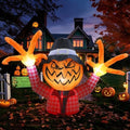 Halloween Inflatable Pumpkin Monster with Fingers Decorations
