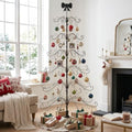 Karl Home 6 ft Wrought Iron Bow-Top Ornament Display Tree, Black