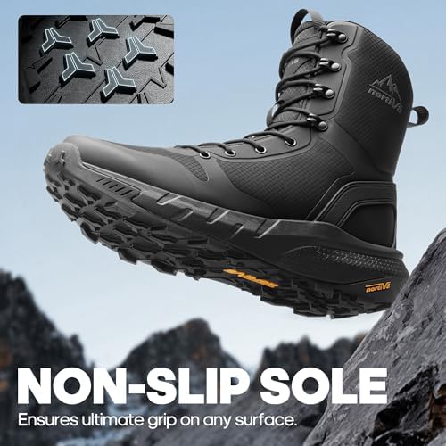 NORTIV 8 Men's Military Tactical Boot Zipper Lightweight