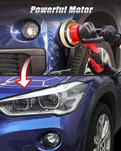 AVID POWER 5"/6" Dual Action DA Polisher Kit 6-Speed Random Orbital Buffer