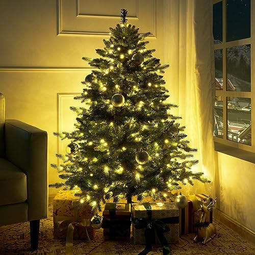 Naomi Home 4.5ft Artificial Prelit Rustic Christmas Tree