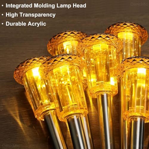 DenicMic Solar Halloween Lights Outdoor 10 Pack Fall Decorations for Home