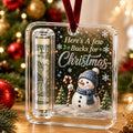 Crystal Christmas Cash Gift Holder Ornament Clear Acrylic Money Decor，A9