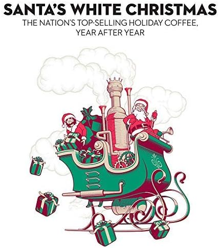 Barnie's Santa's White Christmas Coffee Pods Compatible with Keurig Brewers - A Festive Coffee Blend of Coconut, Vanilla, and Caramel Flavors - 100 count