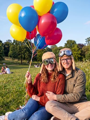 Hercicy 36 Pcs Costumes Pilot Cap Halloween Movie Aviation Hat Cosplay