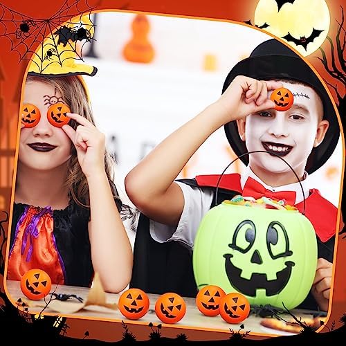 Jerify 500 Pcs Halloween Mini Pumpkin Balls Bulk, 1.57", Pumpkin