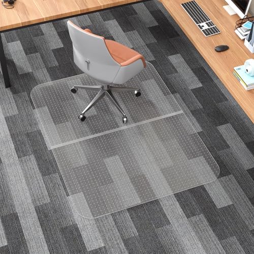 Tonaus Office Chair Mat for Carpet 36"x48" for Low Pile Carpets, Ship Flat