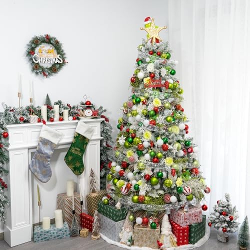 10 inch Resin Christmas Tree Topper，Hand-Painted Xmas Decoration
