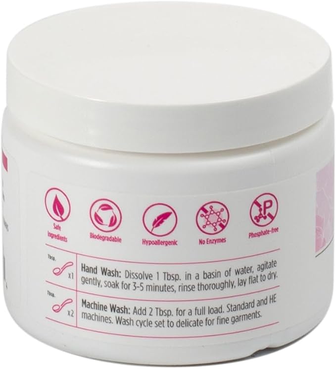 FOREVER NEW Delicate Hypoallergenic Laundry Detergent Powder - 6-8 Large Loads - Gentle washing detergent for Silk, Cashmere, Bra, Undergarments, Cotton, Wool, etc. - Original Scented - 4oz