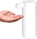 Automatic Soap Dispenser Stainless Steel with Sensor Infrared Soap Dispenser Electric IPX5 Waterproof USB-C Charging Motion Sensor for Kitchen & Bathroom (White)