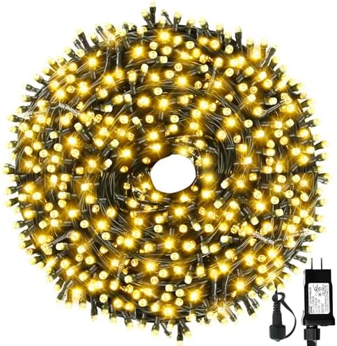 MZD8391 328FT 1000 LED Christmas Light Outdoor Indoor, Christmas Tree Light