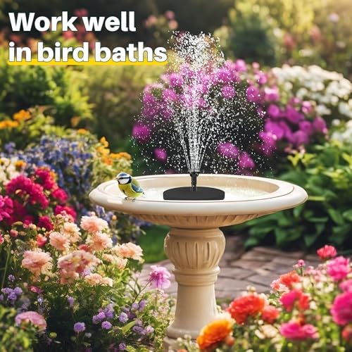 Biling 5.5W Solar Fountain Pump with Dry-Run Protection for Bird Bath