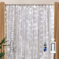 Brightown 300 LED Fairy Curtain Lights, 9.8ft x 9.8ft Curtain String Lights