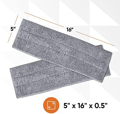 Superio Miracle Mop Microfiber Flat Mop Best for Hardwood, Laminate, Tile, Vinyl Plank Flooring, Wall, with Velcro Microfiber Mop Pad