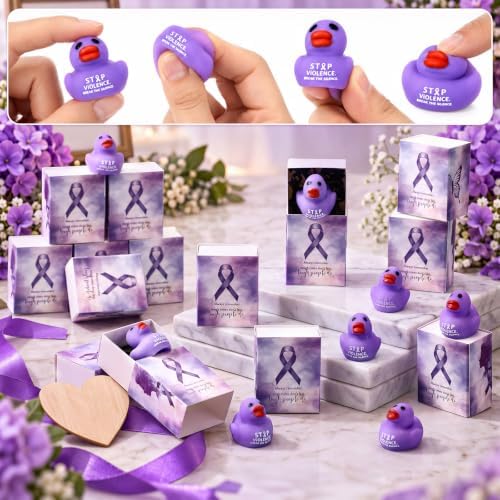 30 Sets Domestic Violence Awareness Gifts Purple Ribbon Party Favors