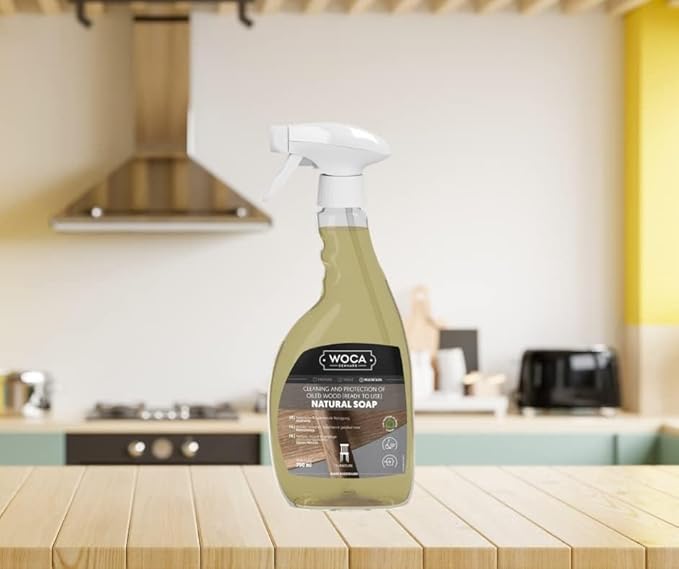WOCA Denmark – Natural Soap – Ready to Use Spray -Plant Based Cleaner for Everyday Maintenance, 2 Pack