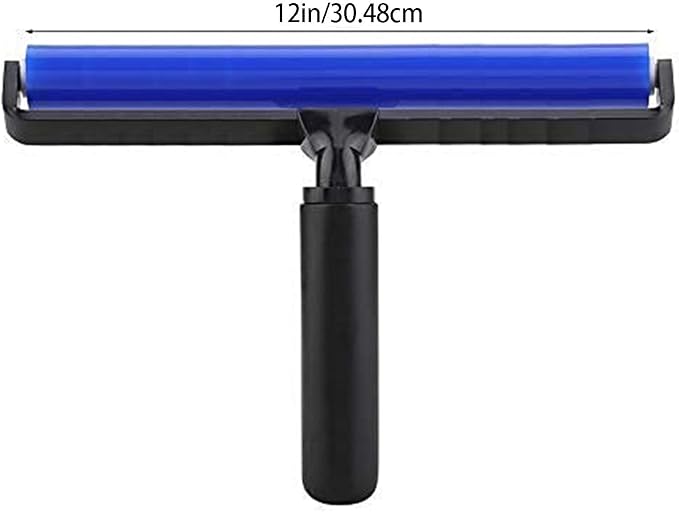12Inch Silicone Lint Roller with High Elastic for Efficient Hair and Debris Removal on Various Surfaces Ergonomic Particle Remover