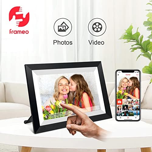 FRAMEO 10.1 Inch Smart WiFi Digital Photo Frame 1280x800 IPS LCD Touch Screen, Auto-Rotate Portrait and Landscape, Share Moments Instantly via Frameo App from Anywhere