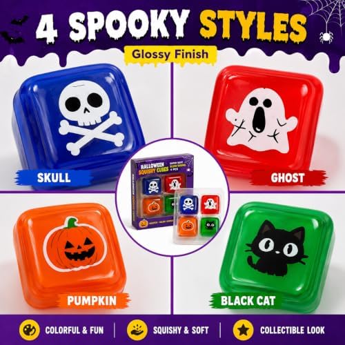 Halloween Squishy Cubes Set，12Strips/3Box