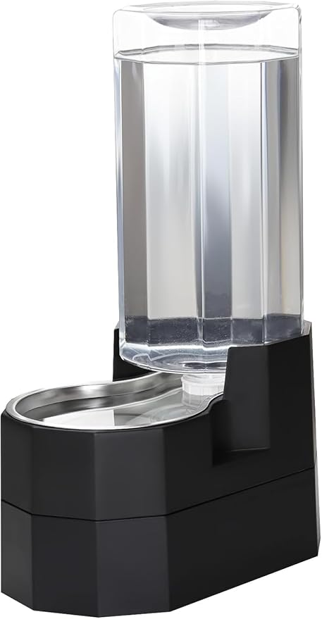 Sfozstra 9L Elevated Dog Water Dispenser: Senior Dog Friendly | 304 Stainless Steel Bowl/Spill Resistant Base/Dishwasher Safe/No Filter Replacement /for Multi-Pet Homes