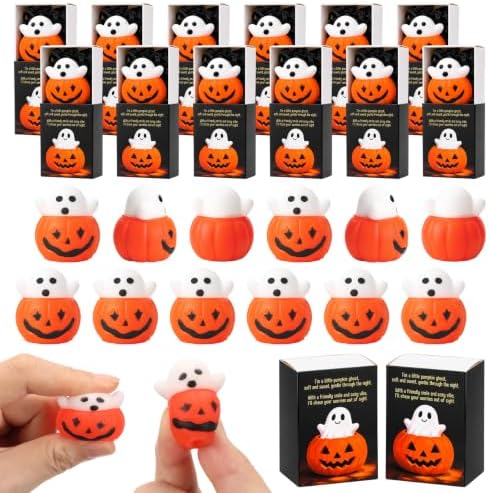 36 Sets Halloween Party Favors Ghost in Pumpkin Gifts Stuffers Cute Toys