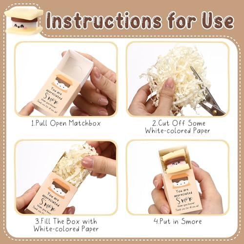 36 Sets Appreciation S'More Gifts for Employee Coworker Staff