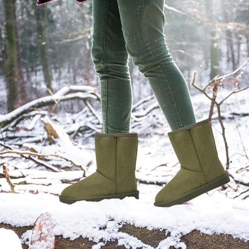 DKSUKO Women's Classic Waterproof Snow Boots Winter Boots