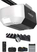 Chamberlain Belt Drive myQ Garage Door Opener, 1/2 HP w/Battery Backup | Ultra quiet, myQ compatible, Includes: 2 remotes, wall control, battery backup & safety sensors, 5-year motor warranty
