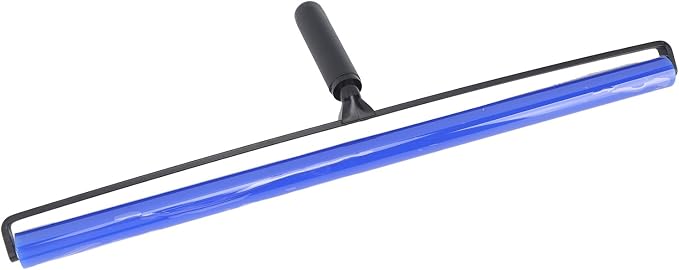 GOWENIC Static Dust Removal Roller, Sticky Blue Silicone Soft Cleaner Roller with Black Handle for Lint Pet Hair Lint Reusable Carpet Fabric (20 Inch)