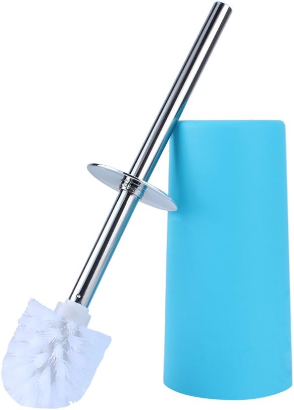 6 Piece Bathroom Set Eco-Friendly Resin Bathroom Accessories Set Glass Cup Toothbrush Holder Soap Holder Hand Sanitizer Bottle Trash Bin and Toilet Brush Cleaning Tool Accessories for Bathroom