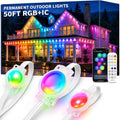 50FT Permanent Outdoor Lights , RGB+IC Smart Christmas Lights for House