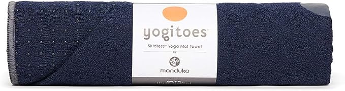 Manduka unisex adult Yoga Yogitoes Towel, Midnight, 79 x 24 US
