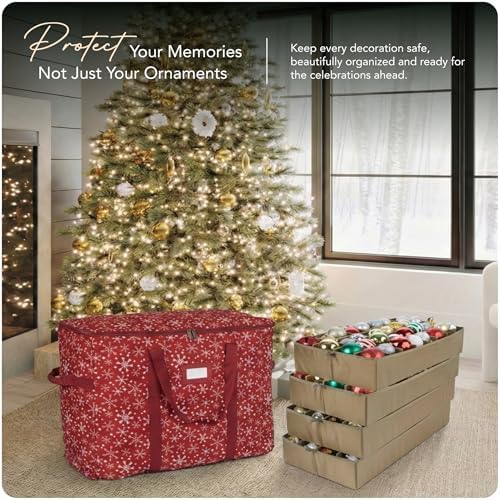 Covermates Adjustable Ornament Storage Bag, 25.5" W x 13" D x 18.5" H