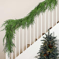 4 Pcs Christmas Norfolk Pine Garland, 6 Ft Realistic Pine Garland Ornament