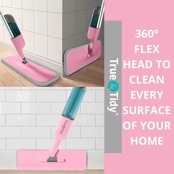 Heavy Duty Spray Mop for Floor Cleaning, Refillable Water Bottle
