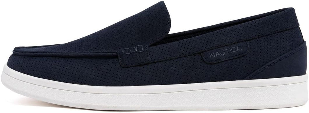 Nautica Men's Slip-On Loafers Casual Moc Toe Sneakers Boat Shoes Slipper for Men – Lightweight & Comfortable - Derwin