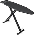 Duwee 13"x43" Ironing Board with Heat Resistant Cover and Thicken Felt Pad | Ironing Boards with Silicone Steam Iron Rest, Heavy Sturdy T-Legs,Black