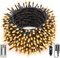 Ollny 200LED 66FT Warm White Christmas String Lights Plug in with Remote